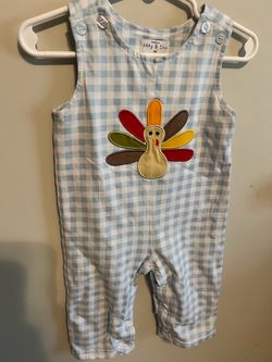 Abby & Evie Turkey Baby Romper 6 Months