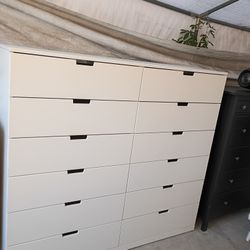White Ikea Nordli Dresser