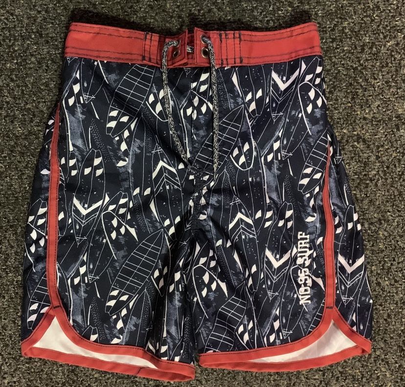 OshKosh Bgosh boys size 7 surf board swim trunks w/back pocket 