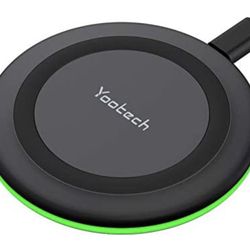Yootech Wireless Charger,10W Max Fast Wireless Charging Pad Compatible with iPhone 14/14 Plus/14 Pro/14 Pro Max/13/13 Mini/SE 2022/12/11/X/8,Samsung G
