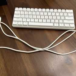 GameStop 60% Keyboard White RGB 