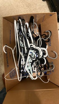 Mixed Lot of Wire and Plastic Hangers