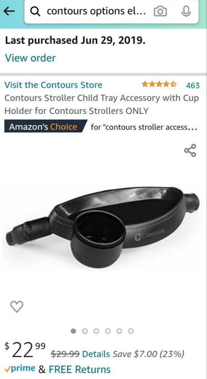 Contours Stroller Snack/Drink Tray