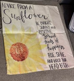 Sunflower Quote Throw Pillow Cover- set of 2