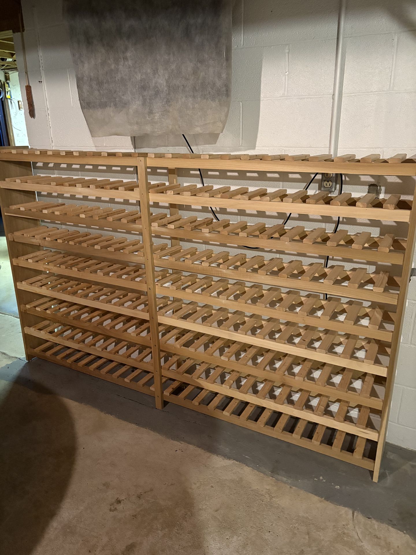 Wood wine rack