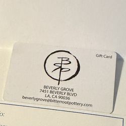 Bitter Root Pottery Gift Card (worth $490)