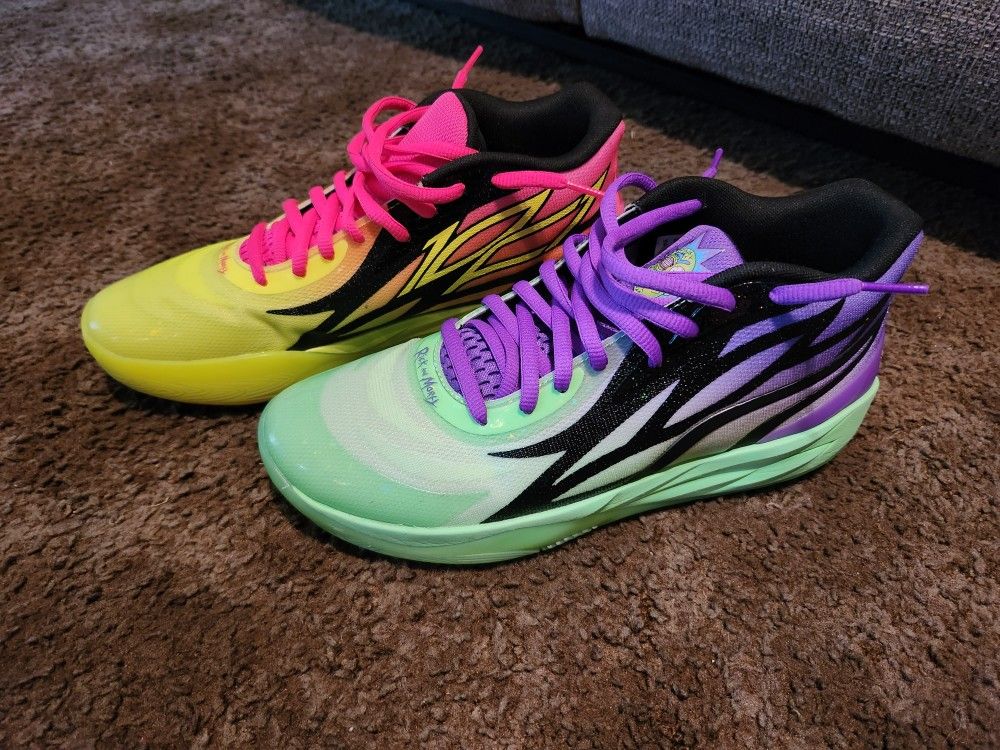 Lamelo Ball Rick And Morty MB.02 Puma Basketball Shoes Size 10