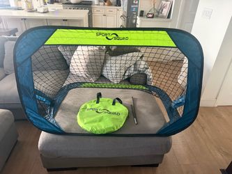 Pop-Up Soccer Nets and shin guards