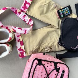 American Girl Sparkly Sport Camo Trim Cargo outfit **$5 Off For Pickup**