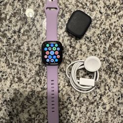 New Apple Watch Series 10 GPS 42mm Black with Band And Charger 