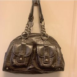 Kathy Van Zeeland Handbag Tote Women’s Handbag Croc Embossed