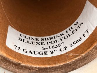 roll of Uline Deluxe Polyolefin Shrink Film