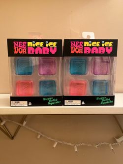 NeeDoh Nice Ice Baby Squishy Fidget Toys 4-Pack