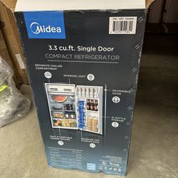 Midea 3.3 Cu Ft Single Door Compact Refrigerator – Open Box, Unused