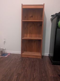 Small wooden bookshelf