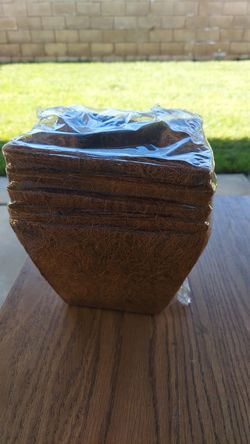 Coconut fiber pots