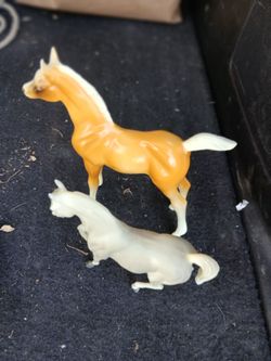 Antique 6" Plastic Horses
