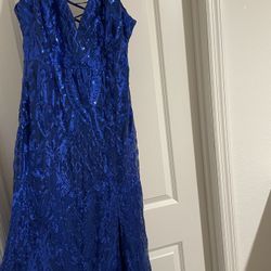 Blue Sequence Dress