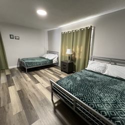 Full-Size Metal Bedframes w/ Headboards – Great Condition!