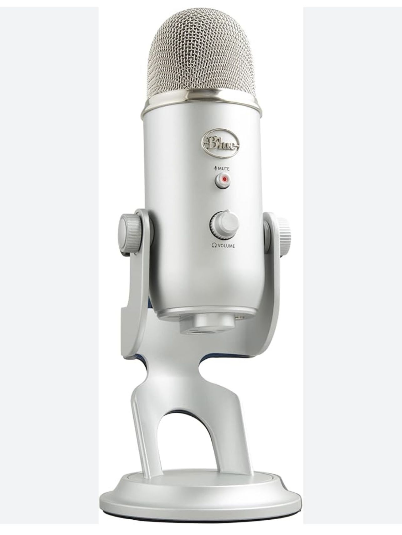 Logitech Creators Blue Yeti Silver USB  Microphone For PC, Podcast, Gaming.