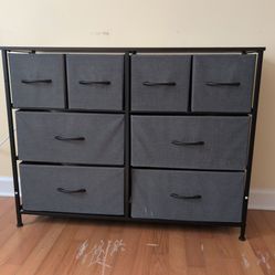 8-Drawer Fabric Storage Dresser - Smoke/Pet Free Home