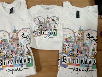 Disney birthday squad custom t shirt