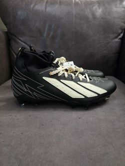 Adidas Adizero Impact II Football Cleats Men's Size 14 Black White Rodeo JQ1382