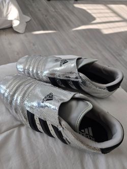 Adidas Taekwondo Slip-On Silver Metallic Black Sneakers