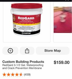 RedGard 3-1/2 Gal. Waterproofing and Crack Prevention Membrane