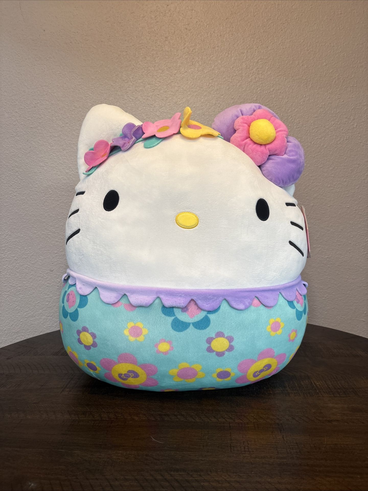 New Sanrio 2021 Squishmallows Floral Hello Kitty 20" Plush Toy Summer Flower NWT