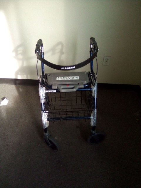 Brand New Dolomite Legacy 600 Walker Adjustable Has Seat And Basket 🧺 For Storage