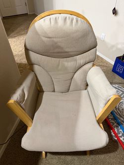 Glider Rocking Chair with Cushions