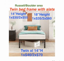Twin bed frames $30up. Read description. Russell/Boulder area