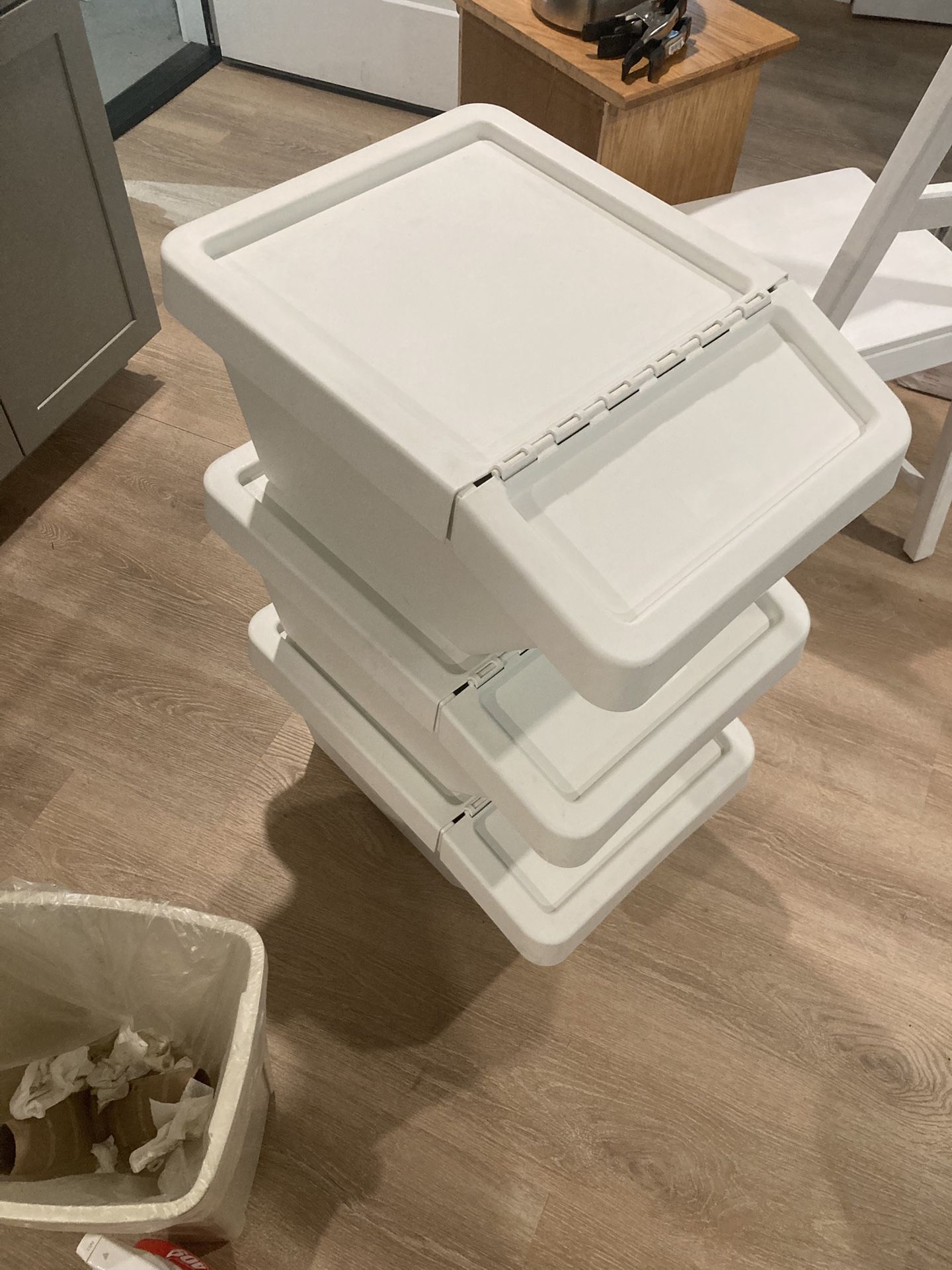 IKEA Sortera Bins (3) With Lids 