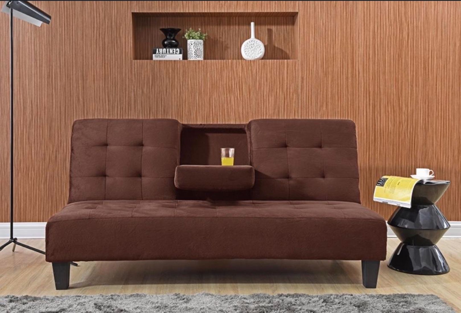 Futon With Cup Holder Ready To Go