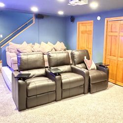 Power Recliner Chair Set of 3