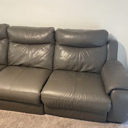Leather Sectional Couch RECLINER