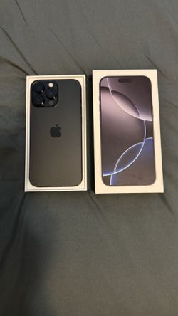 iPhone 16 Pro Max - Black Titanium w/ Apple Care plus + theft & loss .