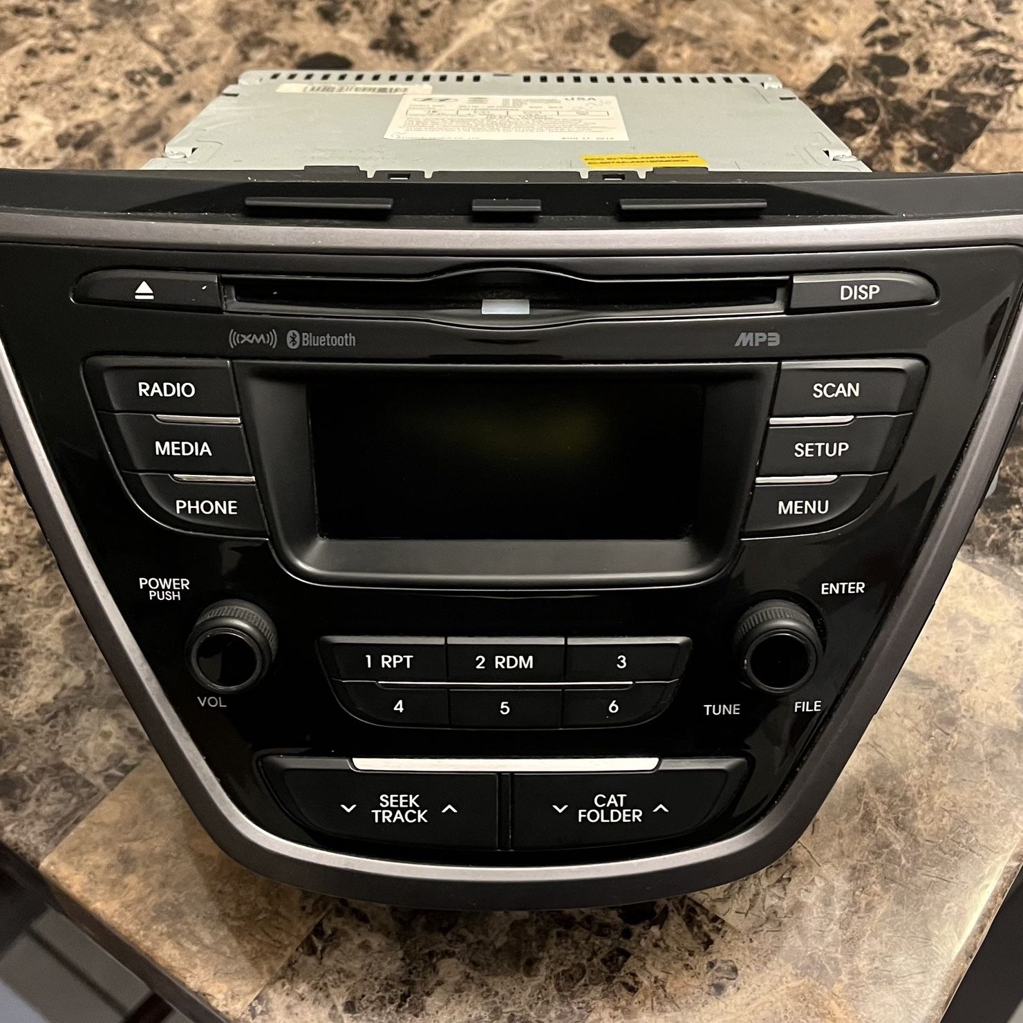 Radio Original Hyundai Elantra 2013, 11-2013 HYUNDAI ELANTRA CD AM/FM XM SAT MP3 BLUETOOTH PLAYER HEADUNIT STEREO OEM 