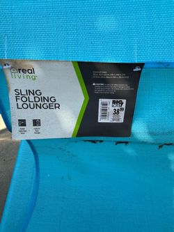 Two New sling folding lounger
