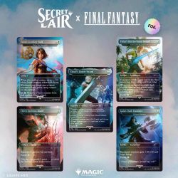 Secret Lair X Final Fantasy Weapons Rainbow Foil. Magic