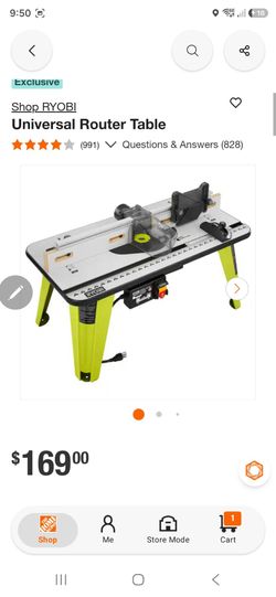 Ryobi Universal Router Table