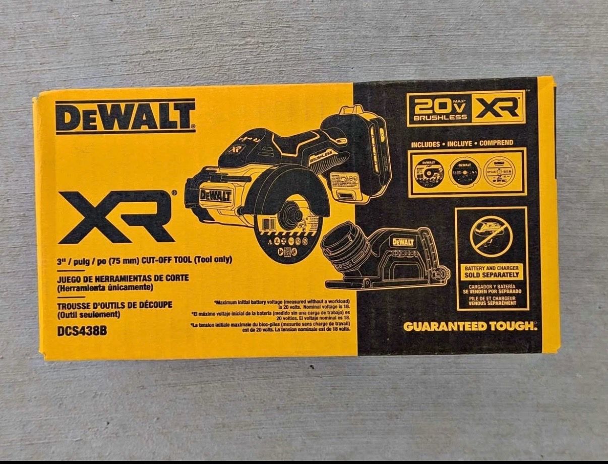 DEWALT 20V MAX* XR Brushless 3 in. Cut-Off Tool (DCS438B)