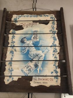 Olympia Beer Poster Board
