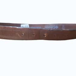 Columbia Mens 36 Waist Brown 1 1/2" Wide Leather Logo Belt with Buckle
