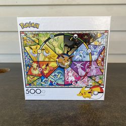 Pokémon Jigsaw Puzzle Eevee Evolutions Series 1 - 500 Piece Buffalo Games NEW