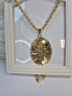Men's chain and charm 14K Gold plated high quality jewelry hypoallergenic waterproof non tarnish 85$