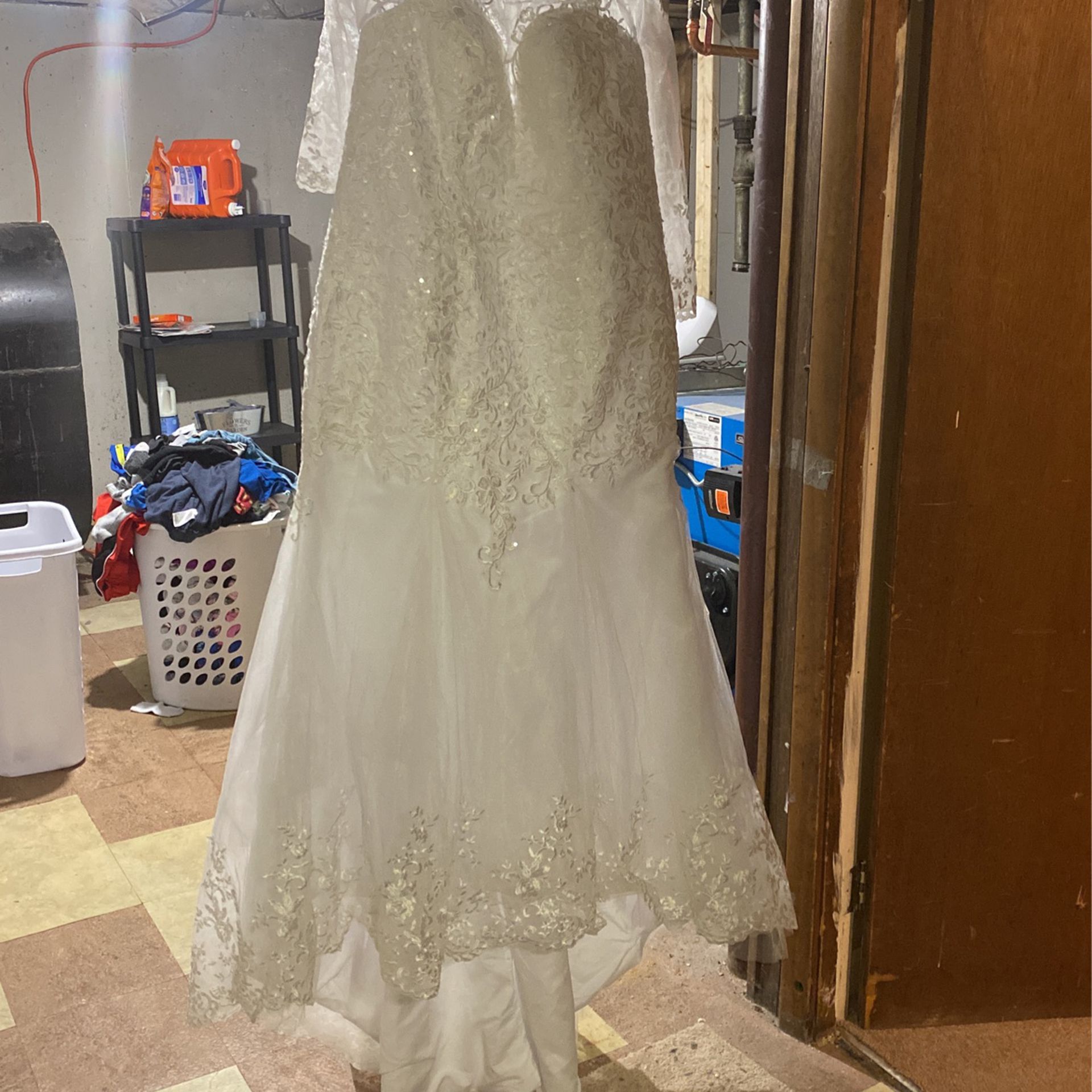 Mermaid Wedding Dress Size 20 With Mermaid Petticoat