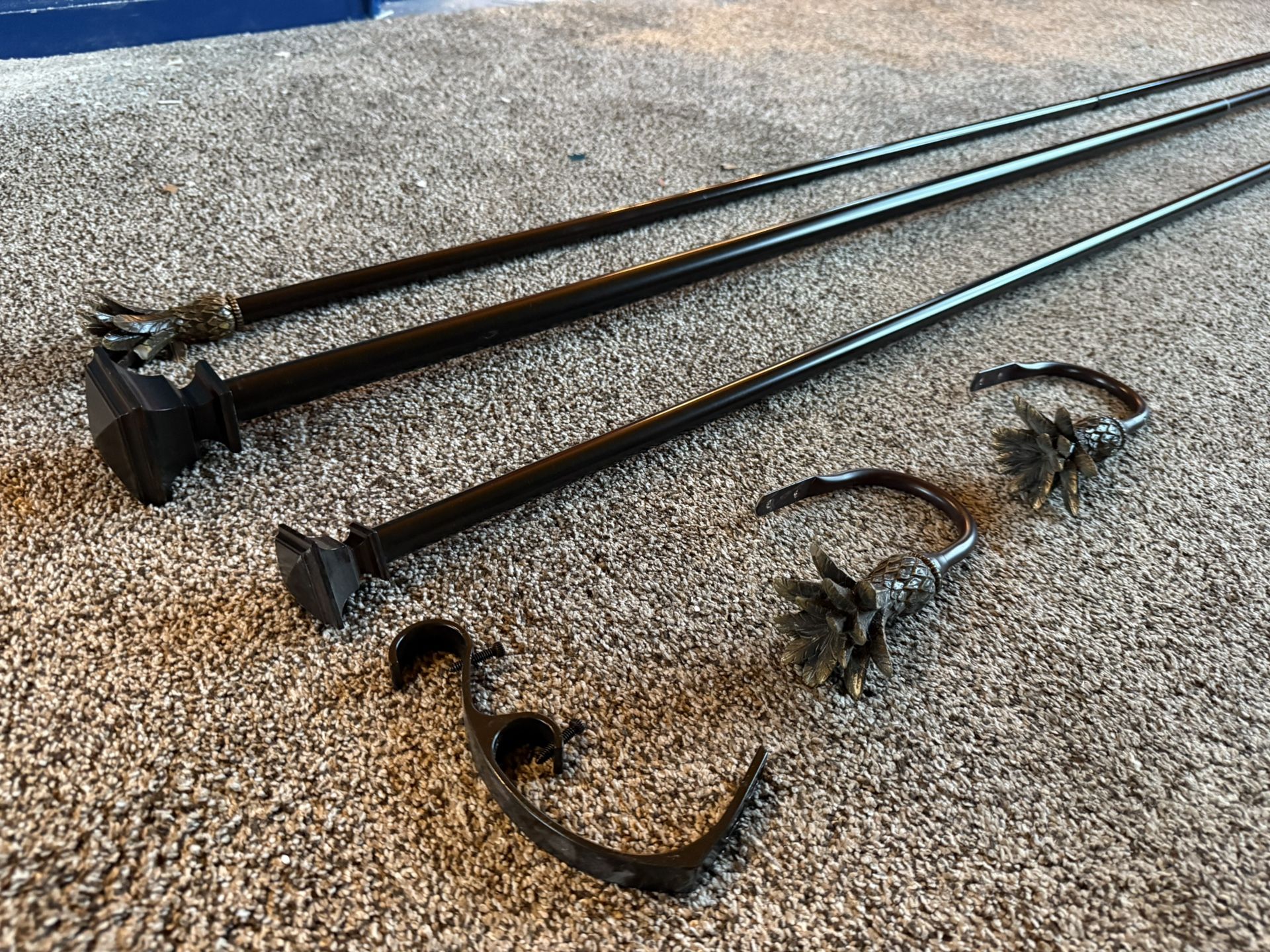 Pineapple Double Curtain Rods