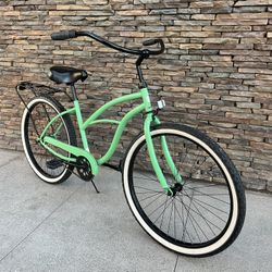 Six Three Zero “ Around the Block “ 26 Inch Beach Cruiser Lime Green 